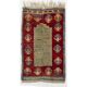One-of-a-Kind Vintage Hand-Knotted Turkish Tulu Prayer Rug with Niche Design, 100% Wool