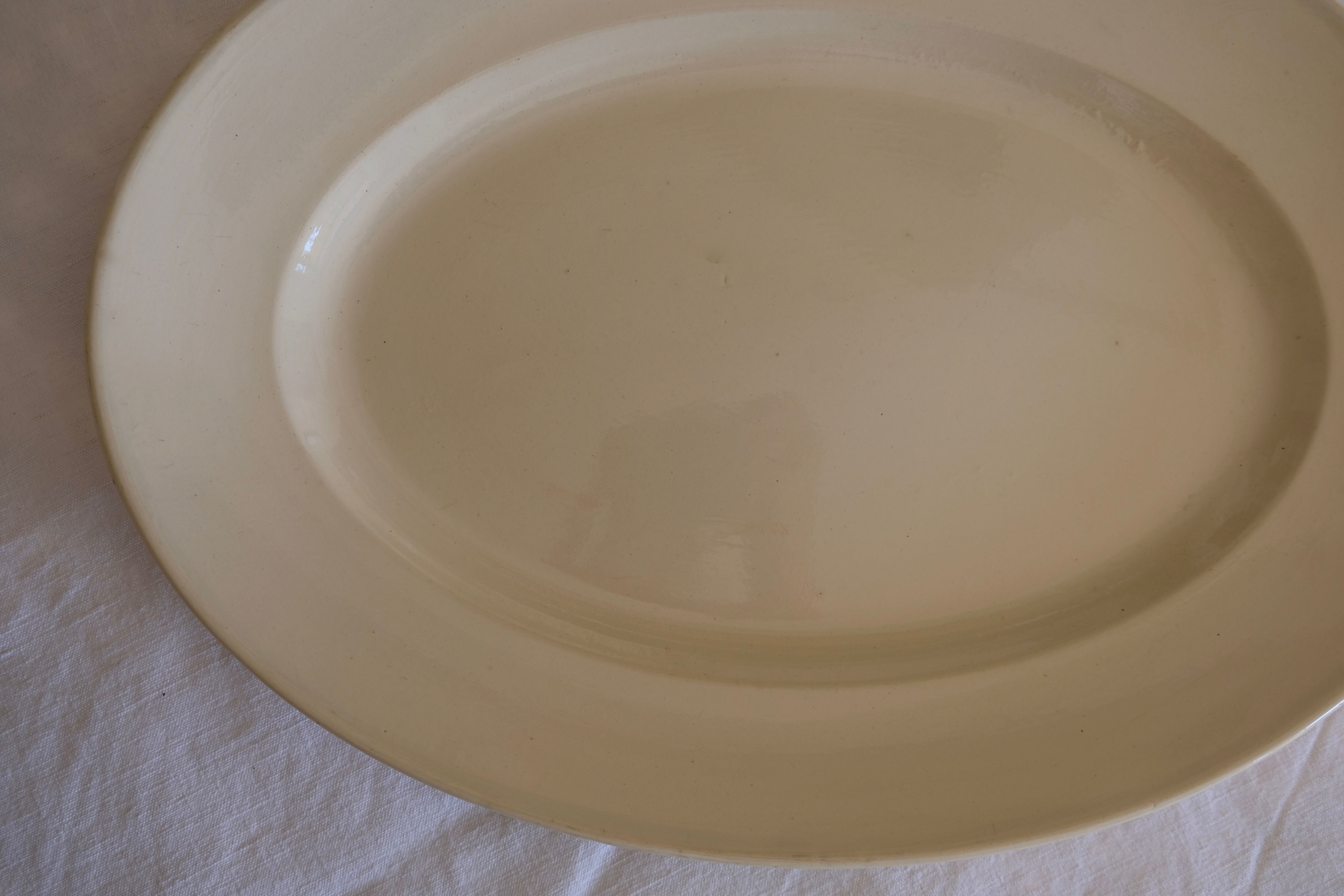 Oval serving dish Digoin Sarreguemines
