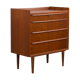 Danish mid-century teak dresser with four drawers, 1960s