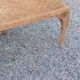 Fauteuil rotin et table basse rotin design des années 70