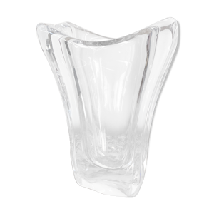 vase en cristal signé