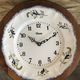 Old clock clock star ceramic plate sarreguemines vintage