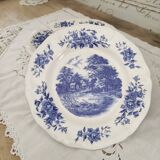 Set of 8 dessert plates sarreguemines model romantic