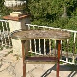 Louis XVI style mahogany kidney table