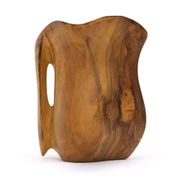 Carved wooden pitcher in the style of Alexandre Noll, 1960s.