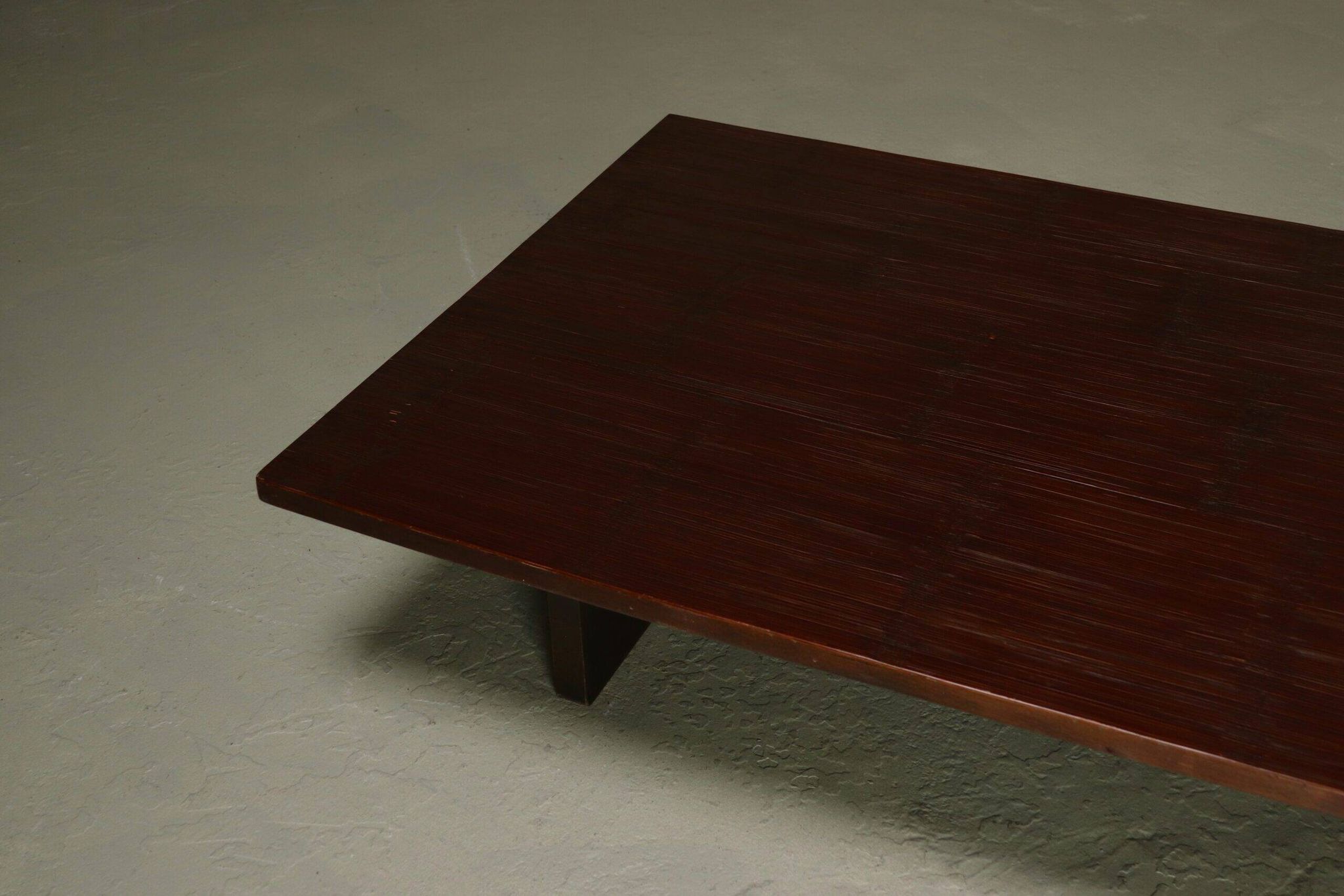 Bamboo and wood coffee table by Axel Vervoordt 1980s