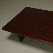 Bamboo and wood coffee table by Axel Vervoordt 1980s