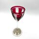 Paire de verre vin roemer en cristal rouge Saint Louis