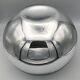 Vase form boule in smooth verre effect chromé or silver mercury 22 cm