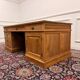 Large classic English desk with back panel