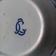 18th century decorative plate in Saint Clement earthenware signed with rooster decoration