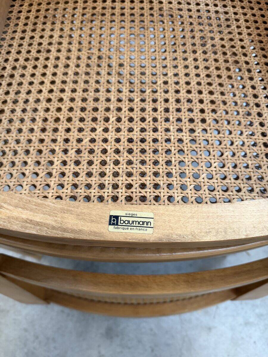 Paire de chaises cannées « Baumann »
