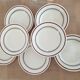 Set of 6 gien faience plates