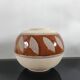 Vintage round vase in artisanal stoneware – Brutalist Design
