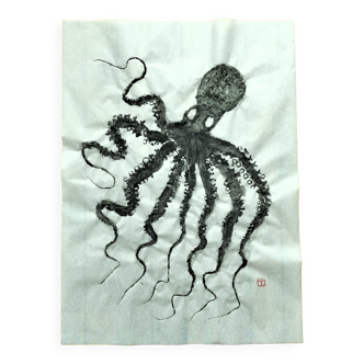 Original print of an octopus
