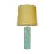 Mid-century green marble table lamp by Bergbom, Sweden, 1960s.