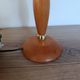 Lampe bois mid-century Abat-jour graphisme végétal