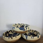 Set of 3 traditional Balkan ceramic bowls