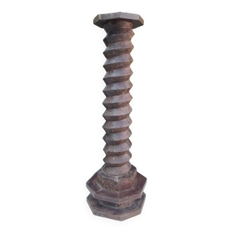 Ancienne colonne sellette vis de pressoir