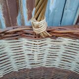 Wicker and cane basket