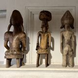 3 Statues Africaines Anciennes Art Premier