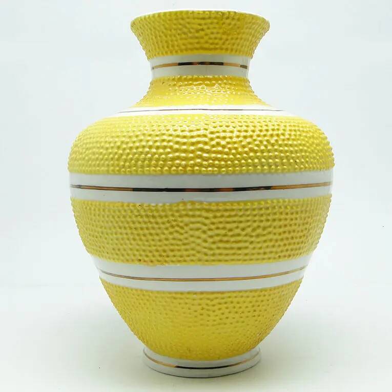 Vase, mid-century modern postmodernism, ceramics, Poland, 1970s