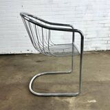 Vintage chrome wire chairs