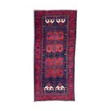 Tapis ancien persan bijar fait main 148x318 cm