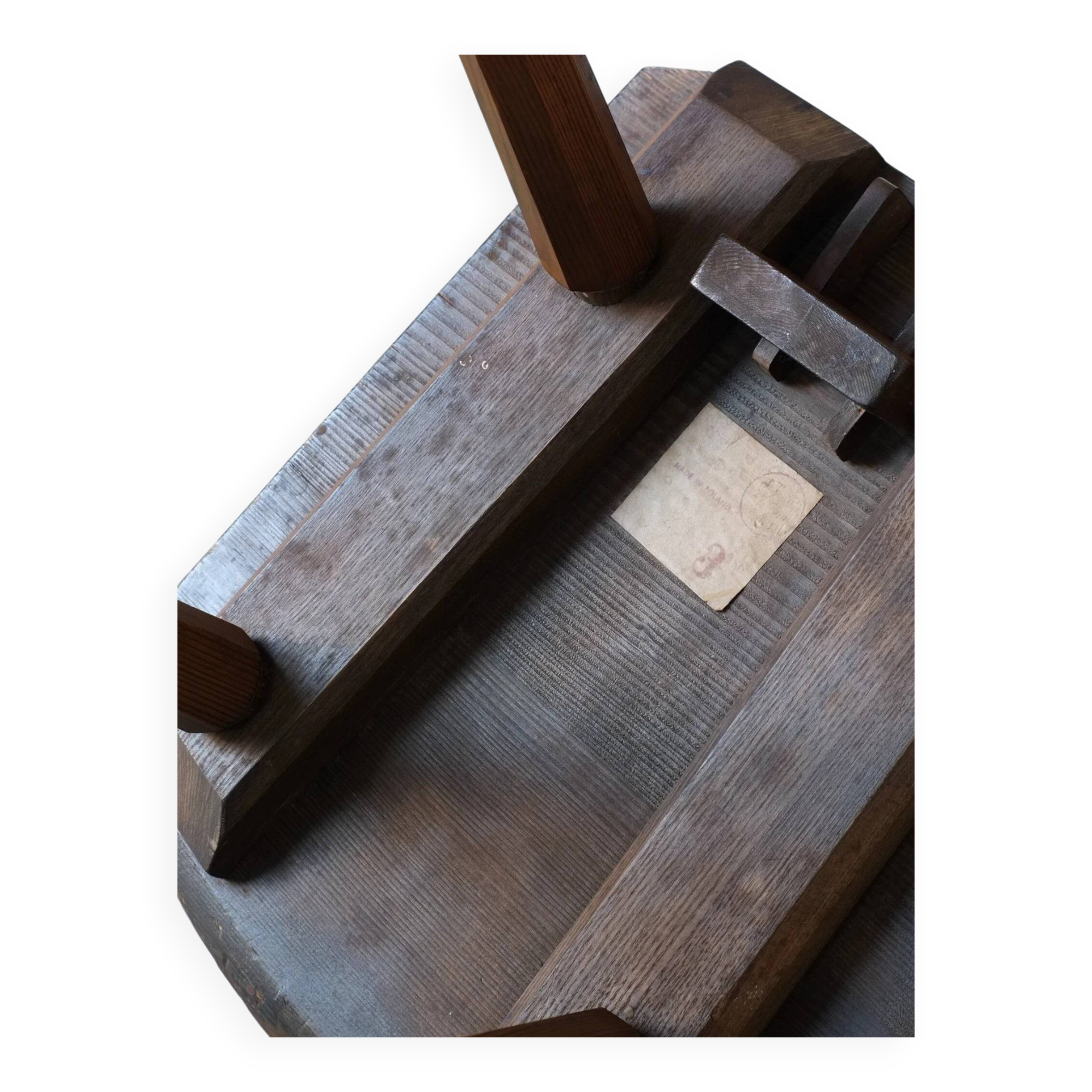 Alpine carved pine dining table set | 1950s