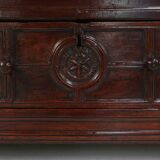 Unique 16th century French geometric sideboard in oak