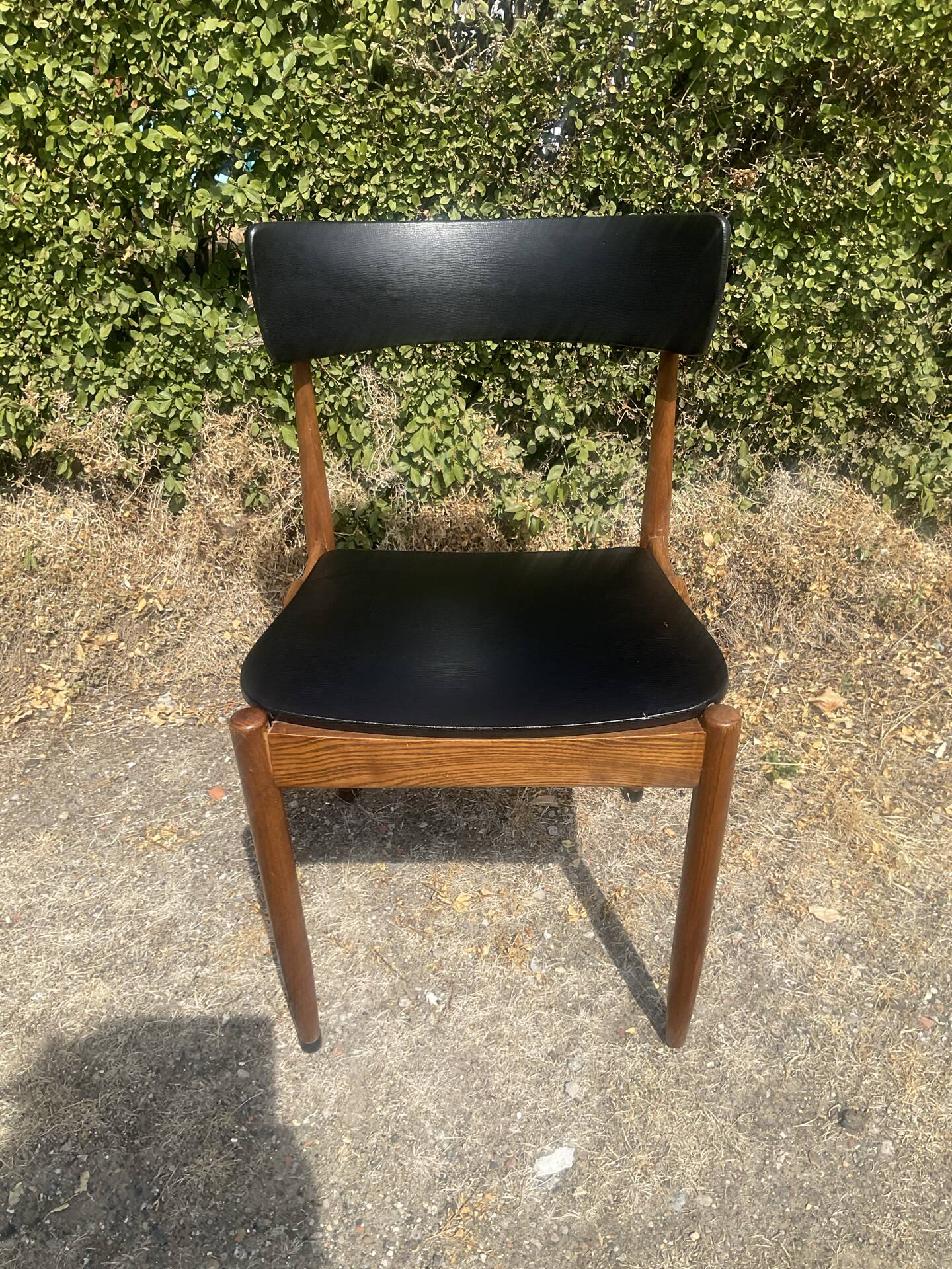 Chaise scandinave des années 60 en palissandre massif 