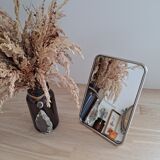 Wall-mounted or standing barber mirror