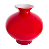 Grand Vase Artistique en Verre Vintage Milieu du Siècle, Tarnowiec, Europe, 1970s