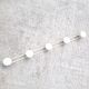 Vintage metal wall coat rack 5p cream