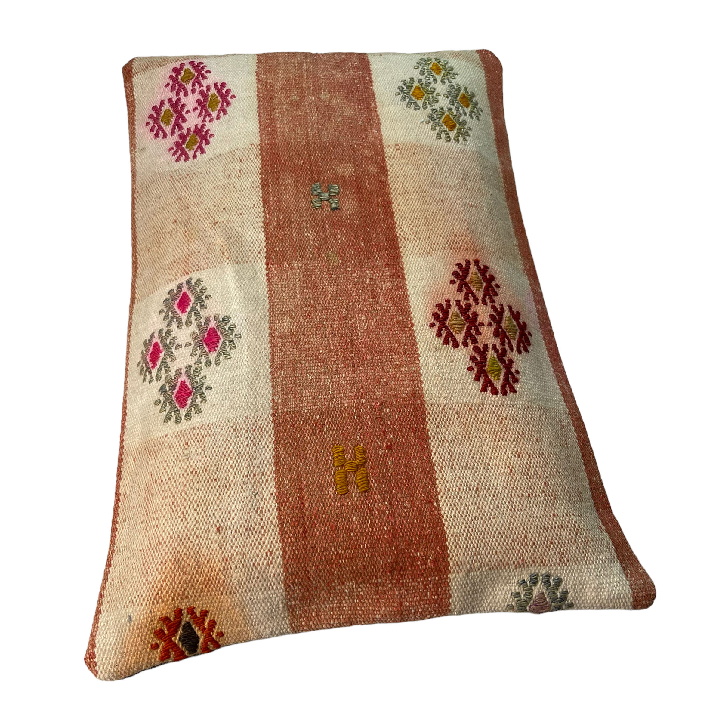 Housse de coussin kilim turc vintage 30x50cm