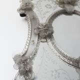 Venetian Murano glass mirror, Italy, 50s