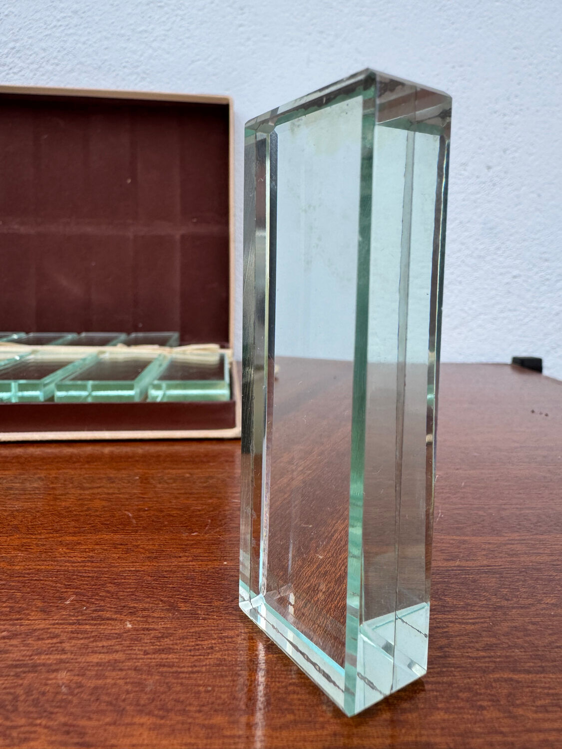 Crystal knife rest Art Deco