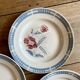 Lot de 6 assiettes plates vintages modèle Carole de la manufacture Digoin Sarreguemines