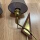 PAIR OF SCANDINAVIAN DESIGN WALL LIGHTS 1950.