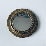 Round brass mirror