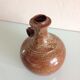 Vase boule soliflore en gres vernissé vintage années 60-70