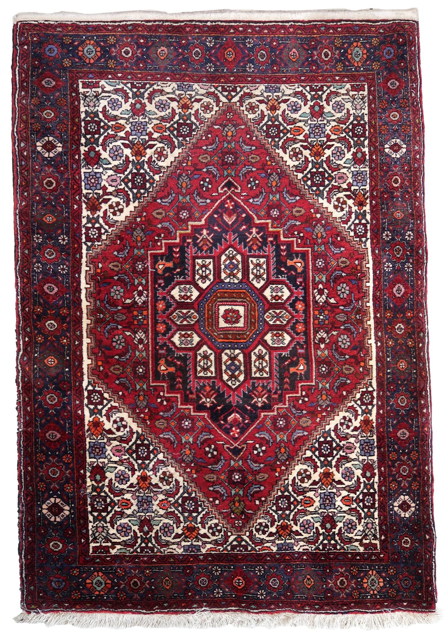Tapis Bidjar Vintage Fait Main en Laine – 98 x 148 cm
