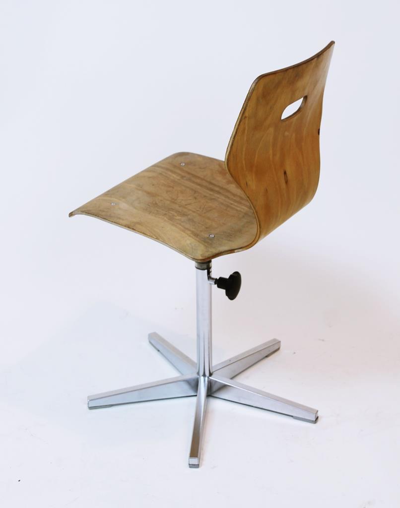 Swiss made height adjustable childrens school chair by Embru, 1960