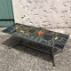Ceramic and chrome coffee table, 1970