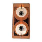 Applique double "disco" de Jocelyne Trocmé pour Oxar design années 70