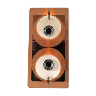 Applique double "disco" de Jocelyne Trocmé pour Oxar design années 70
