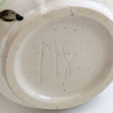 Set of 2 handmade ceramic mugs, signed