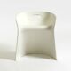White stool by Winfried Staeb from the 1970s for the Form + Life Collection