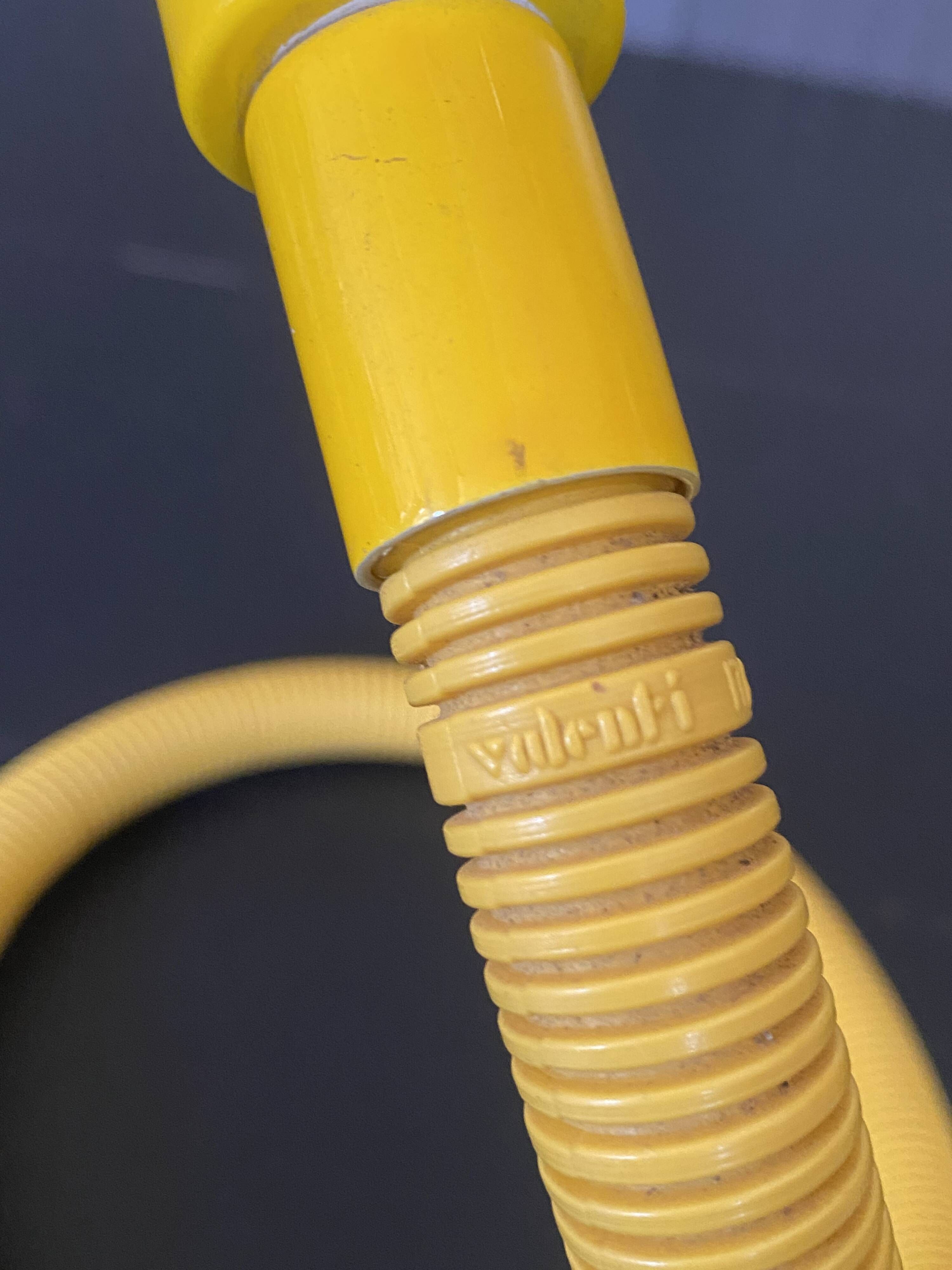 Yellow Hebi lamp by Isao Hosoe for Valenti, vintage pop yellow from the 1970s.