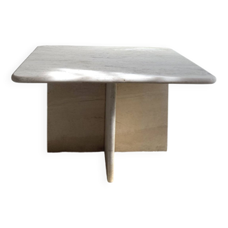 Travertine coffee table